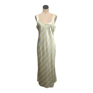 Avec Les Filles Dress Womens 12 Kiwi Mist Stripe Maxi Slip Square Neck Nordstrom